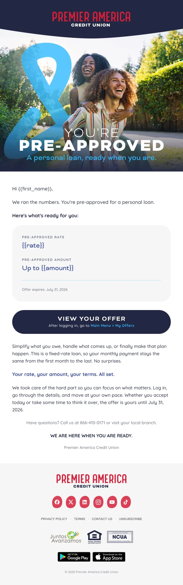 Personal Loan · Email