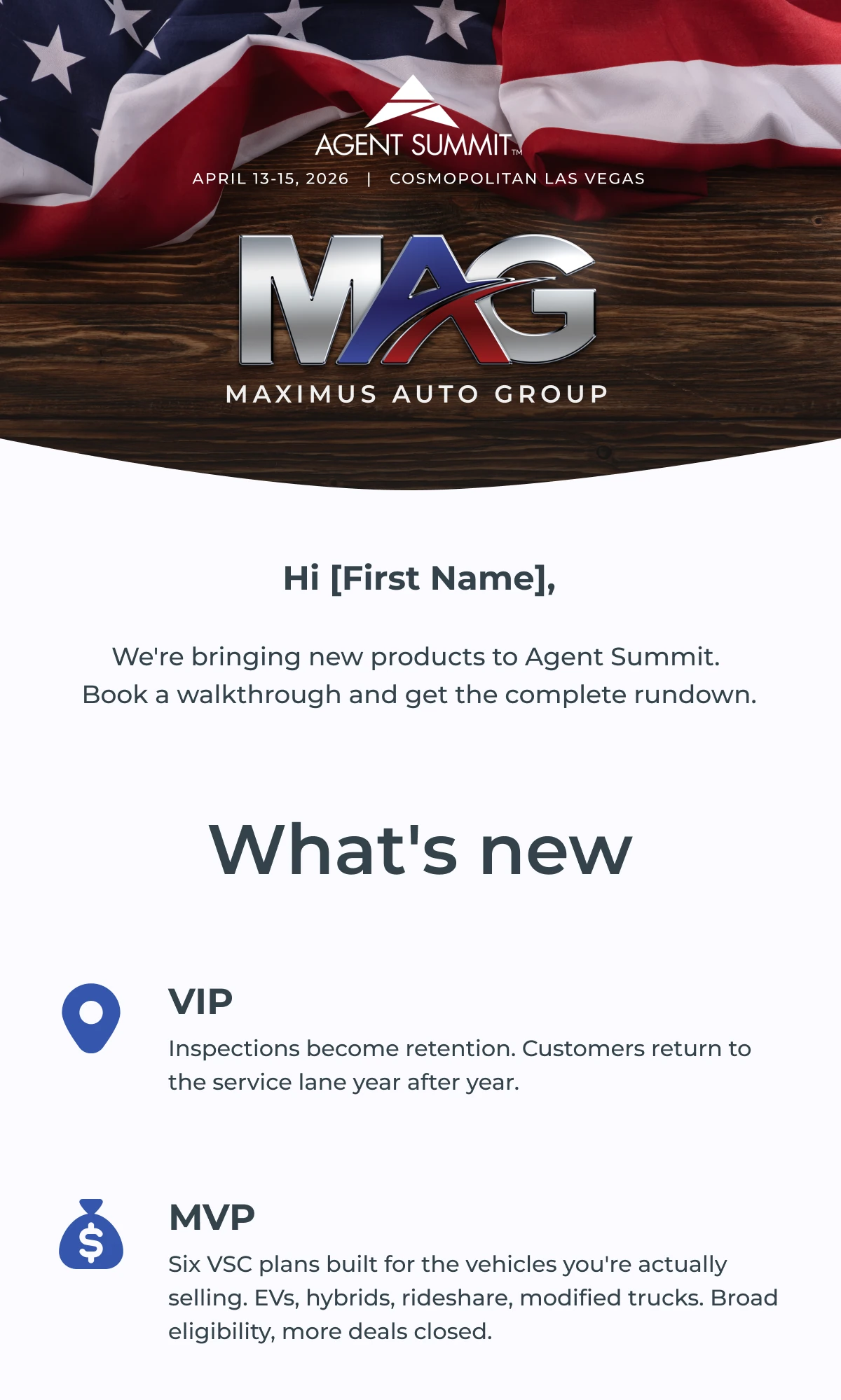 Event Email 1 · Email