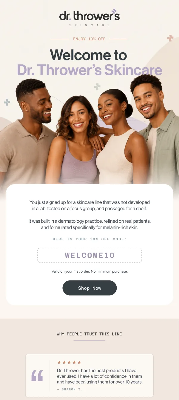 Welcome Series 1 · Email